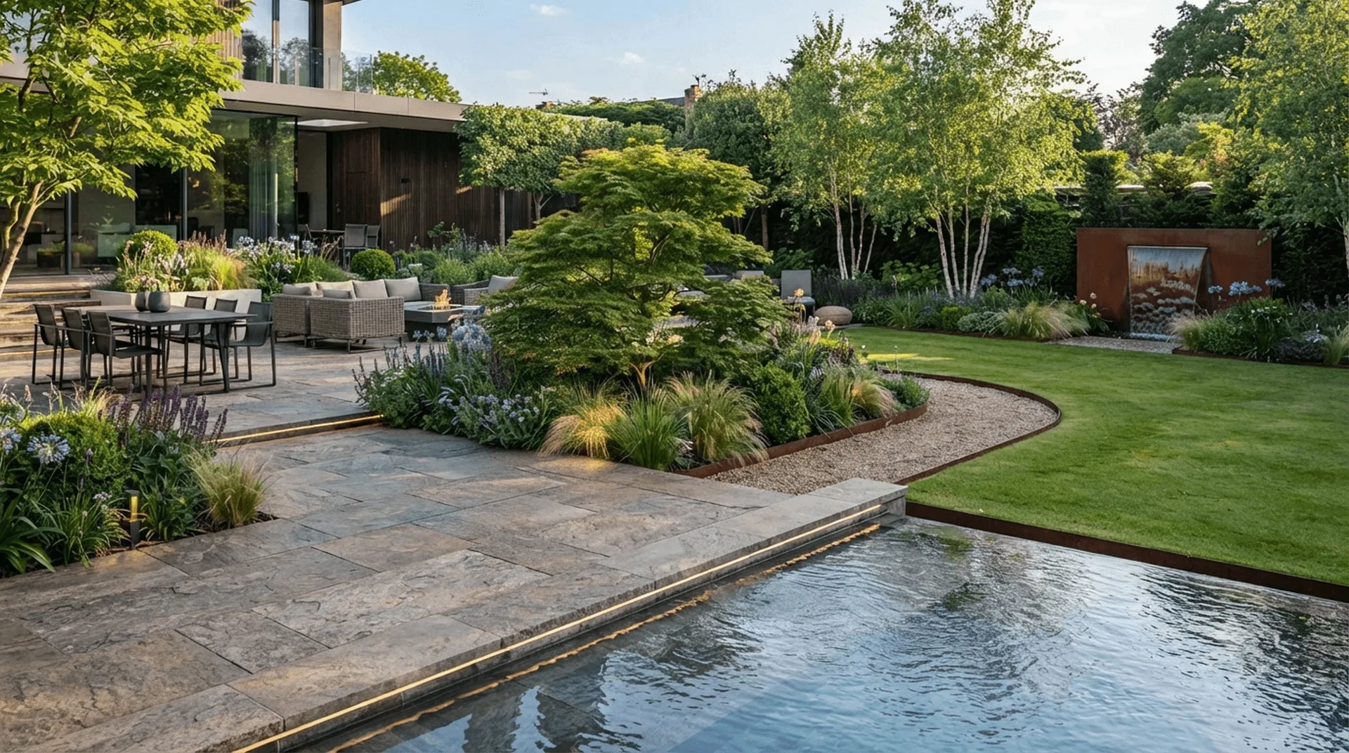 Individuelle Gartengestaltung für stilvolle Außenbereiche. Von der Planung bis zur Umsetzung entstehen Gärten, Terrassen und Wohlfühloasen zum Genießen.
